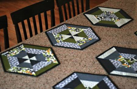 CLP Set of Six Hexie Placemats