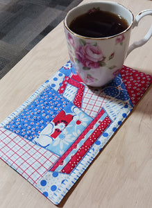 Tea Cup Mug Rug Pattern