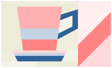 Load image into Gallery viewer, Tea Cup Mug Rug Pattern
