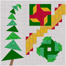 Load image into Gallery viewer, NEW! A Christmas Pillow - 3 Block Pattern
