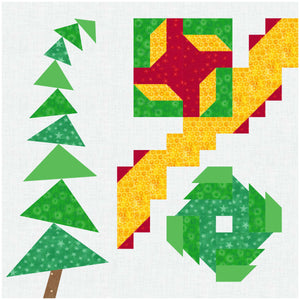 NEW! A Christmas Pillow - 3 Block Pattern