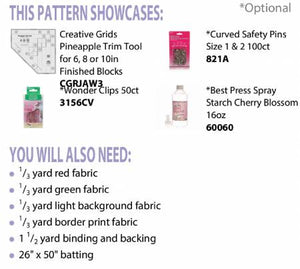 CLP Pinapple Pinwheels Runner